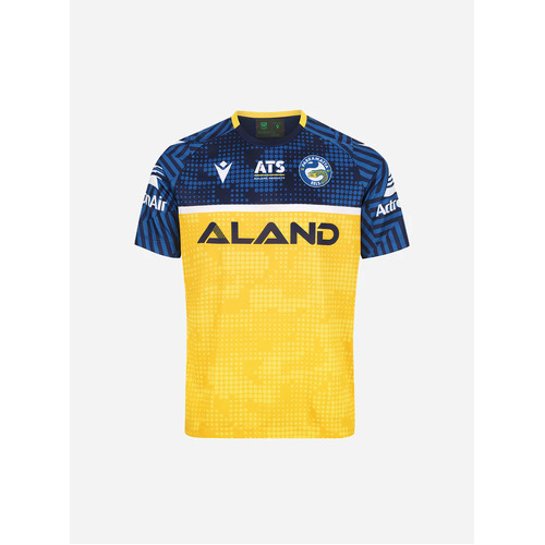 Parramatta Eels NRL 2024 Macron Run Out Tee Shirt Sizes S-5XL!