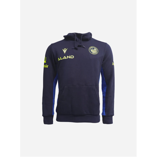 Parramatta Eels NRL 2024 Macron Navy Players Travel Hoody Sizes S-5XL!