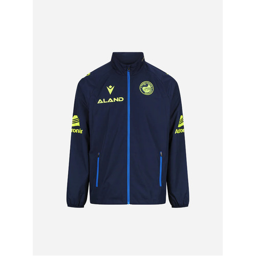 Parramatta Eels NRL 2024 Macron Players Shower Wet Weather Jacket Sizes S-5XL!