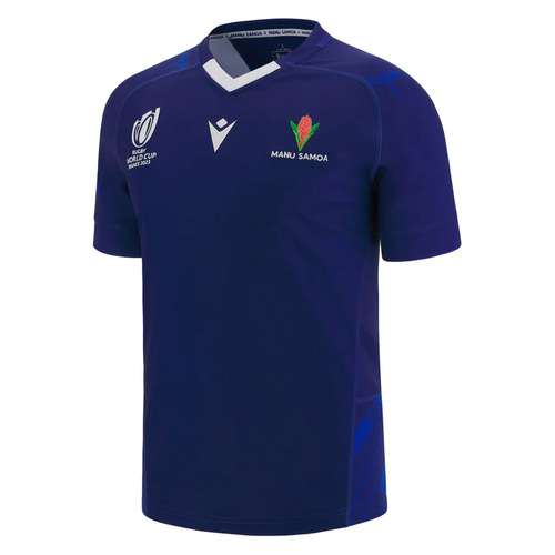 Samoa Rugby World Cup RWC 2023 Macron Home Replica Kids Jersey Kids Sizes JS-JXL!