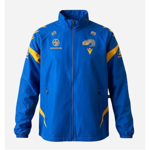Parramatta Eels NRL 2026 Macron Players Shower Jacket Sizes S-5XL!
