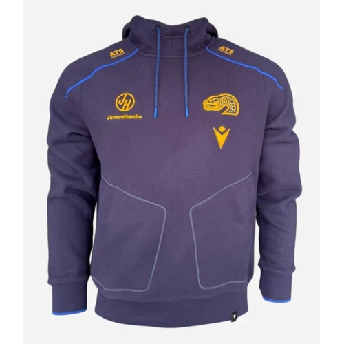 Parramatta Eels NRL 2026 Macron Navy Players Travel Hoody Sizes S-5XL!