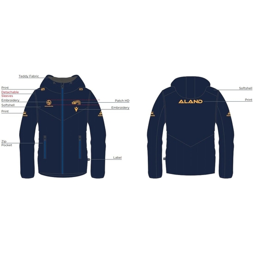 Parramatta Eels NRL 2026 Macron Padded Bomber Jacket Sizes S-3XL!