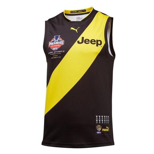 Richmond Tigers 2019 AFL Puma Premiers Guernsey Sizes S-6XL!