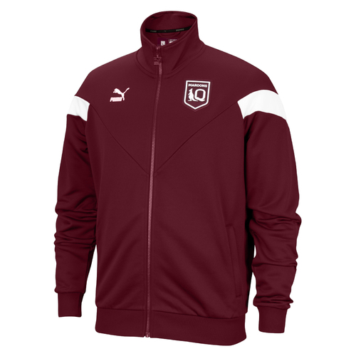 Queensland QLD Maroons SOO 2021 Puma Iconic Jacket Burgundy Sizes S-5XL!