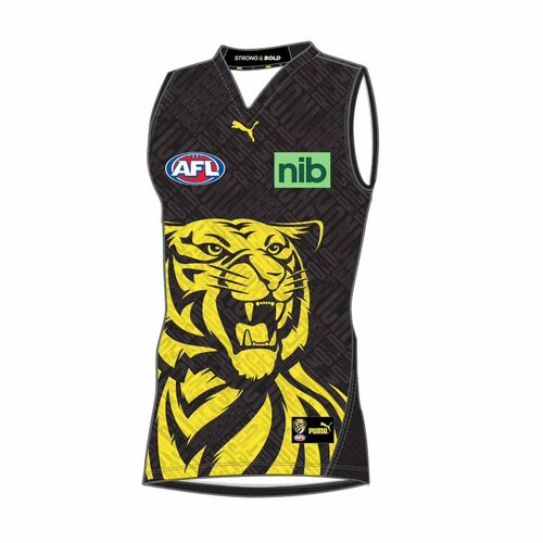 Richmond Tigers AFL Puma Training Guernsey Sizes S-6XL! T2