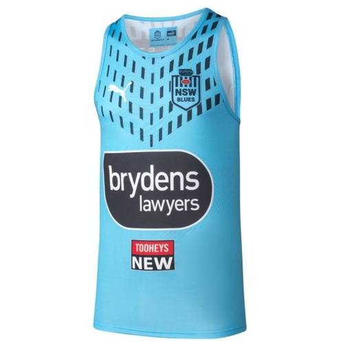 NSW Blues Puma State of Origin Training Singlet Sizes S-6XL! T2