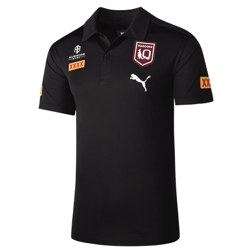 Queensland Maroons QLD 2022 Puma State of Origin Polo Black Sizes S-5XL!