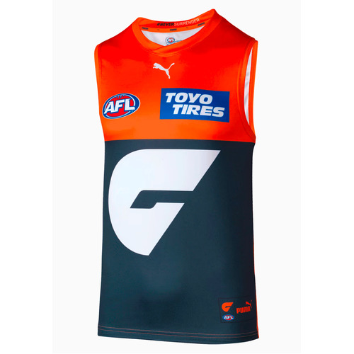 GWS Giants AFL 2022 AFL Puma Youth Kids Home Guernsey Jersey Sizes 10-16!