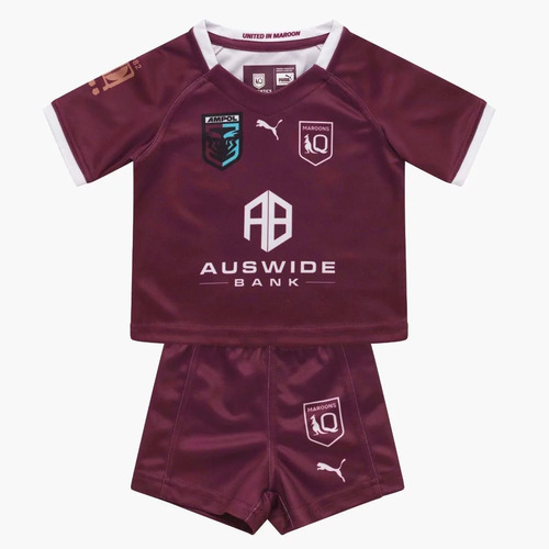 QLD Maroons State Of Origin 2022 Home Jersey Set Infants Sizes 6-18 months!