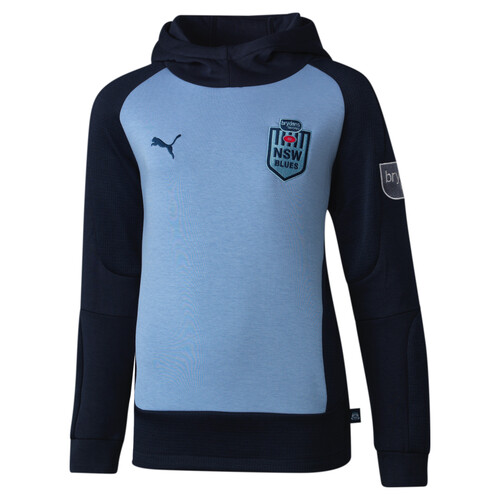 NSW Blues Puma State Of Origin Youth Kids Team Hoody Hoodie Sizes XS-XL! T2