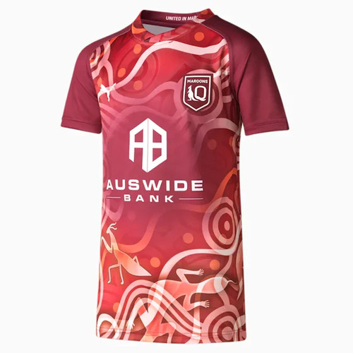 Queensland Maroons QLD 2023 Puma SOO Indigenous Training Jersey Sizes S-6XL!