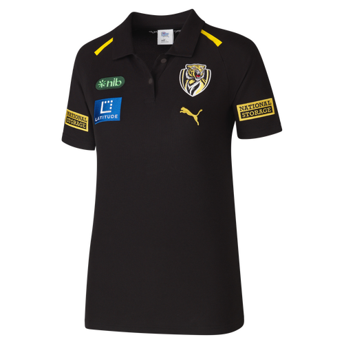 Richmond Tigers 2024 AFL Puma Team Polo Shirt Sizes S-4XL!
