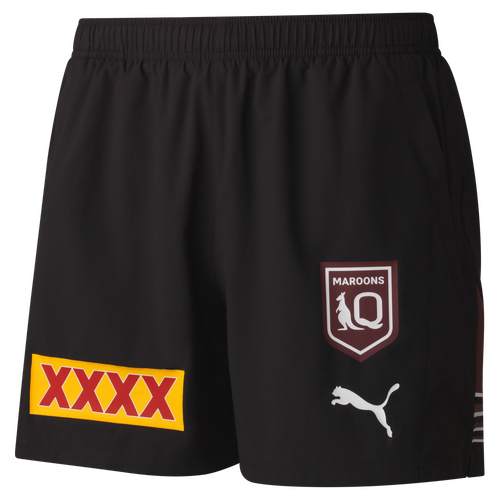 Queensland Maroons 2024 QRL Puma Training Shorts Black Sizes S-5XL!
