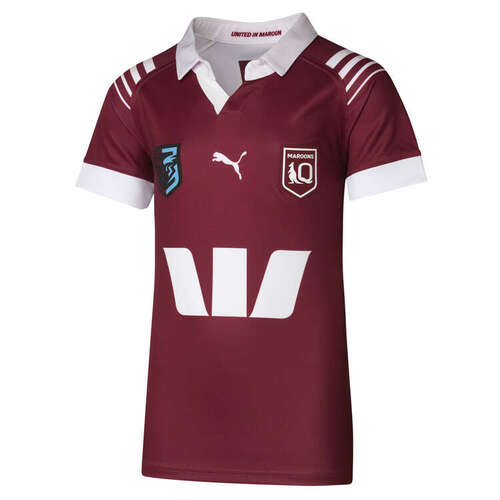 Queensland Maroons 2024 QRL Puma Home Jersey Kids Sizes 8-16!