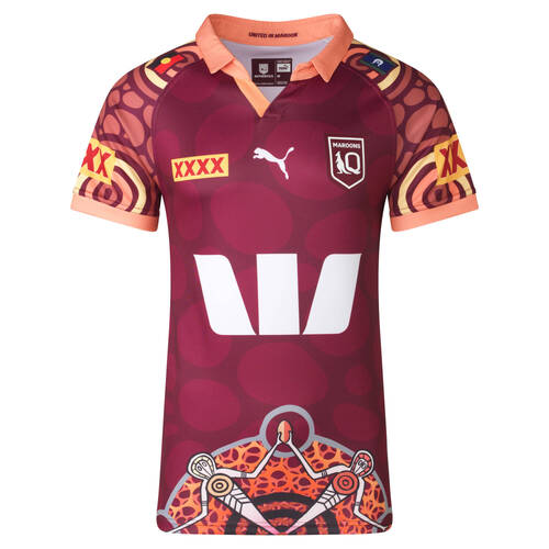 Queensland Maroons 2024 QRL Puma Indigenous Jersey Sizes S-6XL!