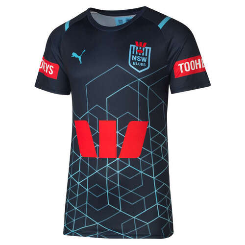 NSW Blues 2024 Puma State Of Origin Training Tee Shirt Mens Sizes S-6XL!