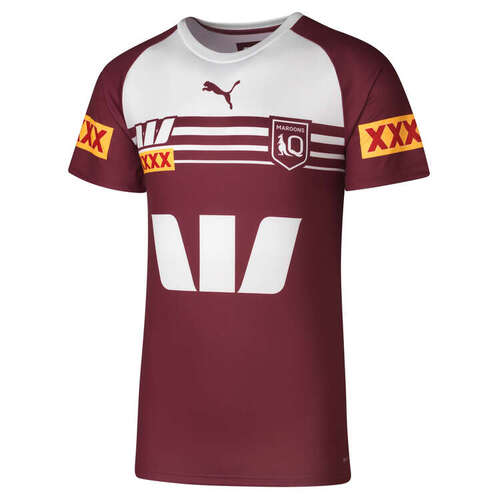 Queensland Maroons 2024 QRL Puma Maroon Training Tee Shirt Sizes S-6XL!