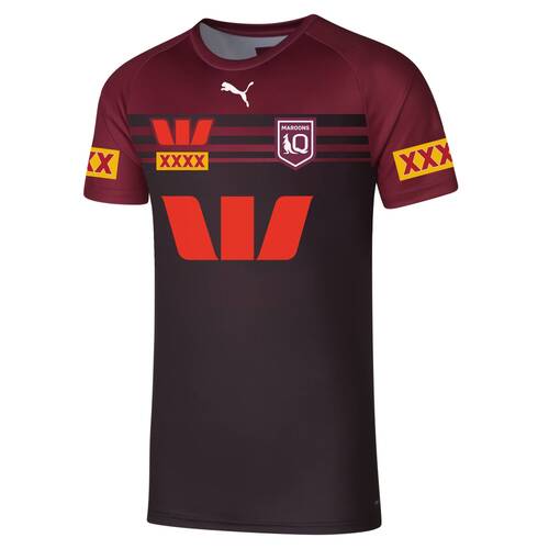 Queensland Maroons 2024 QRL Puma Black Training Tee Shirt Sizes S-6XL!