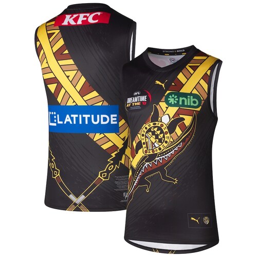 Richmond Tigers AFL Puma 2024 Indigenous Dreamtime Guernsey Sizes S-6XL! 