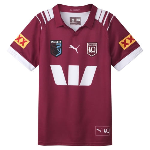 Queensland Maroons 2025 QRL Puma Home Jersey Sizes S-6XL!
