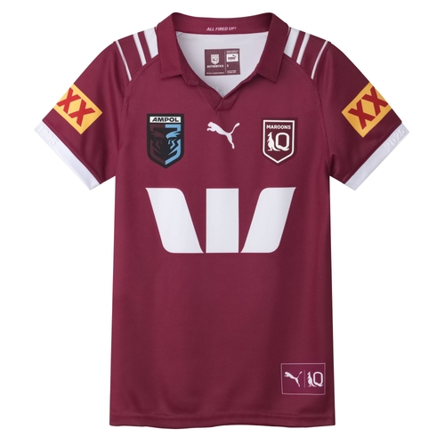 Queensland Maroons 2025 QRL Puma Home Jersey Ladies Sizes S-3XL!