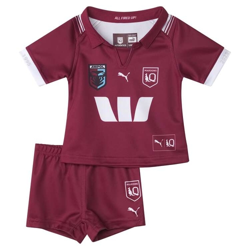 Queensland Maroons 2025 QRL Puma Home Jersey Toddlers Sizes 12M-18M!