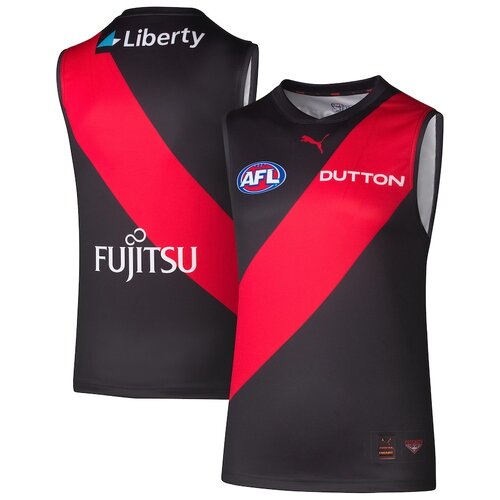 Essendon Bombers AFL 2025 Puma Home Guernsey Sizes S-6XL!