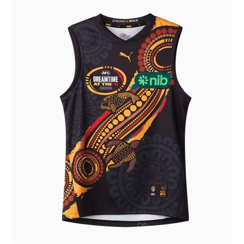 Richmond Tigers 2026 AFL Puma Dreamtime Guernsey Sizes S-3XL!