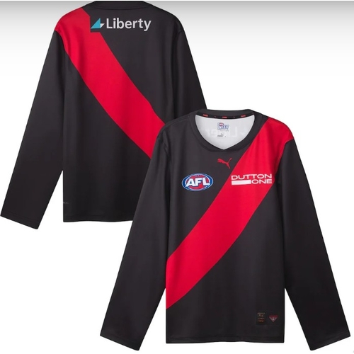 Essendon Bombers AFL 2026 Puma Long Sleeve Home Guernsey Sizes S-2XL!