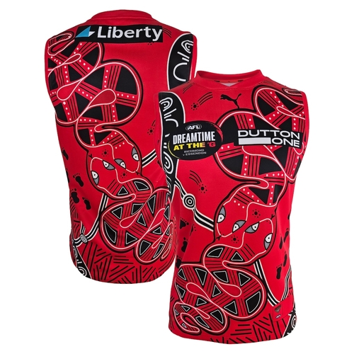Essendon Bombers AFL 2026 Puma Dreamtime Indigenous Guernsey Sizes S-3XL!