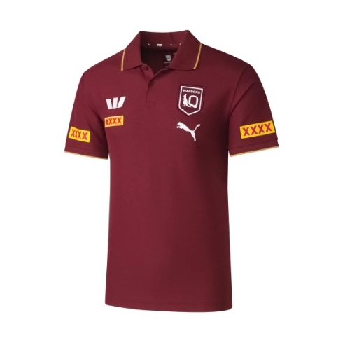 Queensland Maroons 2026 QRL Puma Burgundy Polo Sizes S-4XL!