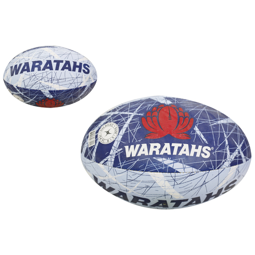 NSW Waratahs Gilbert Rugby Steeden Rugby League Football Size 5!