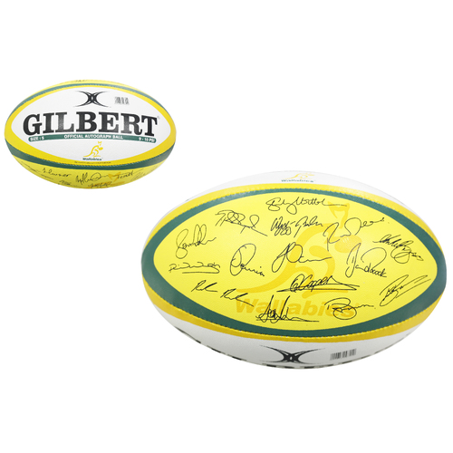 Australian Wallabies Autograph Gilbert Rugby Steeden Rugby League Football Size 5!