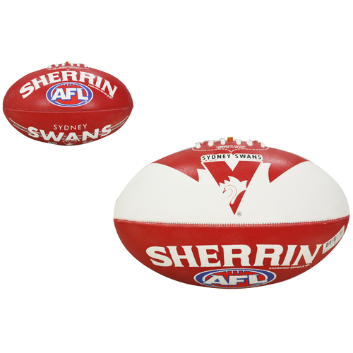 Sydney Swans AFL Steeden Sherrin Football Size 5!