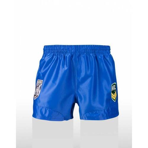 Canterbury Bankstown Bulldogs NRL Supporters Footy Shorts Kids Sizes 8-14! ISC