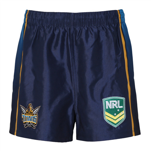 Gold Coast Titans NRL Supporters Replica On Field Footy Shorts Kid Sizes! 6-14!