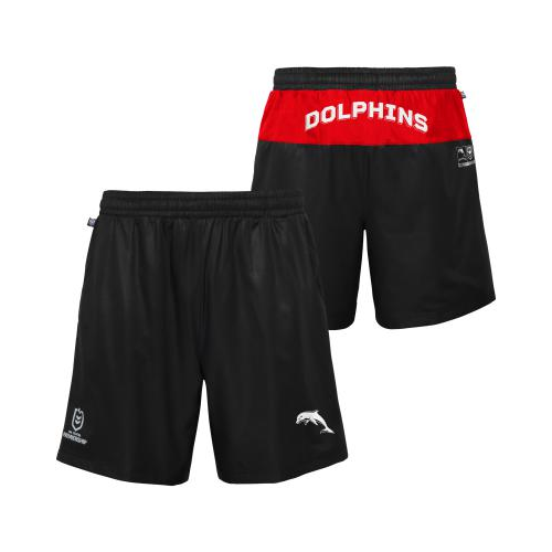 NRL Dolphins NRL Outerstuff Performance Shorts Size S-2XL! T3