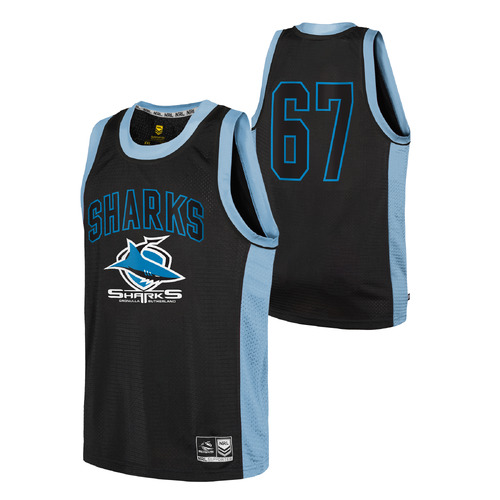 Cronulla Sharks NRL Outerstuff Mesh Singlet Size S-2XL! S3