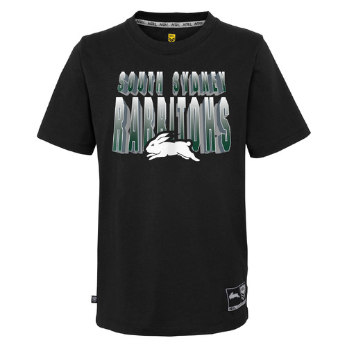 South Sydney Rabbitohs NRL 2023 Outerstuff Logo Wordmark Shirt Size S-2XL!