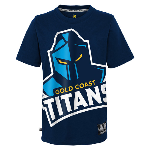 Gold Coast Titans NRL 2023 Outerstuff Logo Shirt Size S-2XL!