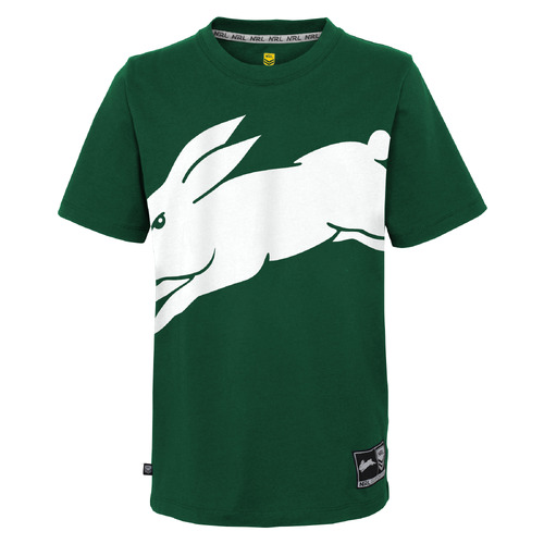 South Sydney Rabbitohs NRL 2023 Outerstuff Logo Shirt Size S-2XL!
