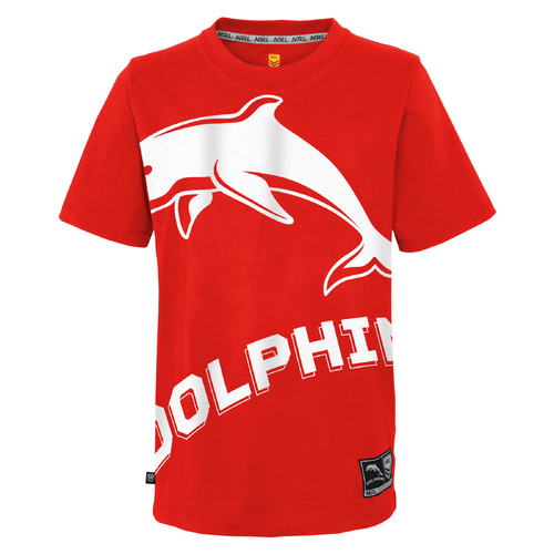 The Dolphins NRL 2023 Outerstuff Logo Shirt Size S-2XL!