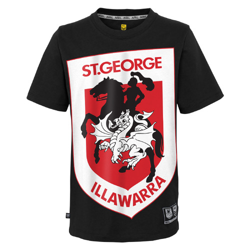 St George Ill Dragons NRL 2023 Outerstuff Logo Shirt Size S-2XL!
