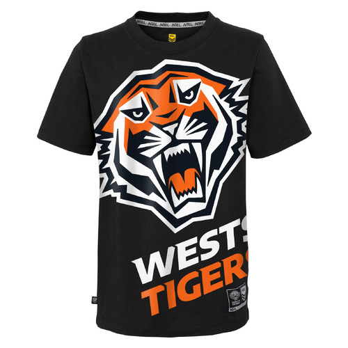 Wests Tigers NRL 2023 Outerstuff Logo Shirt Size S-2XL!