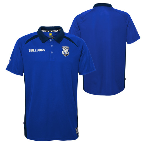 Canterbury Bulldogs NRL 2023 Outerstuff Performance Polo Shirt Size S-2XL!