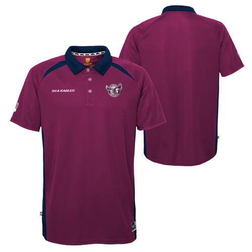 Manly Sea Eagles NRL 2023 Outerstuff Performance Polo Shirt Size S-2XL!
