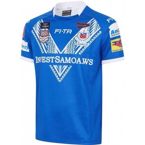 Samoa Rugby League Toa Samoa Pacific Test Jersey Sizes S-7XL! T8