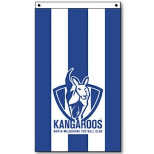 Official AFL North Melbourne Kangaroos Supporters Wall Cape Flag 90 x 150 cm