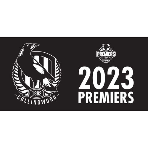 Collingwood Magpies AFL Premiers 2023 Flag Pole Flag 90 x 180cm 